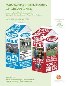 cornucopia institure score card for Organic milk 