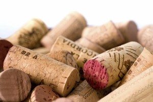 Wine Corks for recylcled flooring at Whole Foods