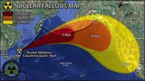 radiation gamma rays fukushima fallout map