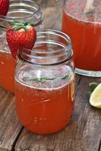 quick refreshing strawberry basil lemonade spring