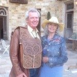 Rick Laymen's beautiful hand tooled saddle bags were stocked with stainless steel wine glasses, a wooden cheese board, wine opener, and three classic Santa Ynez Valley wines.