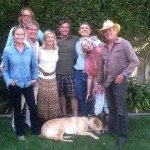 Travels with Journey and his friends, Bo Derek, John Corbet, Gregg Cave, Olivia Newton-John, John Easterling, Steven West, Nancy and James Chuda. Photo courtesy of LuxEcoLiving Media Group