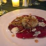 Chef Matthew's Carpaccio of Venison