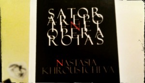 Nastasya’s exlibris with an ancient magical square Sator Arepo Tenet Opera Rotas (“The sower Arepo keeps turning the wheel”) important for the philosophy of the New Music and especially for Anton Webern of the Second Viennese School