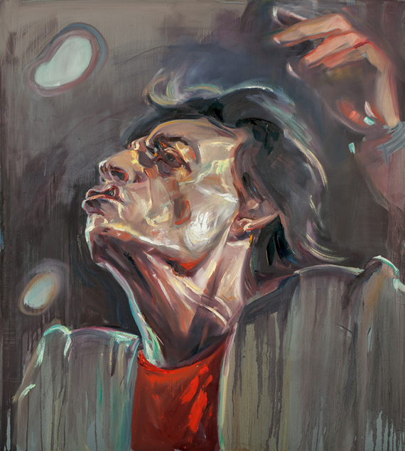 Zhenya Gershman, portrait of Mick Jagger, oil on canvas, 60 X 54 inches, 2014
